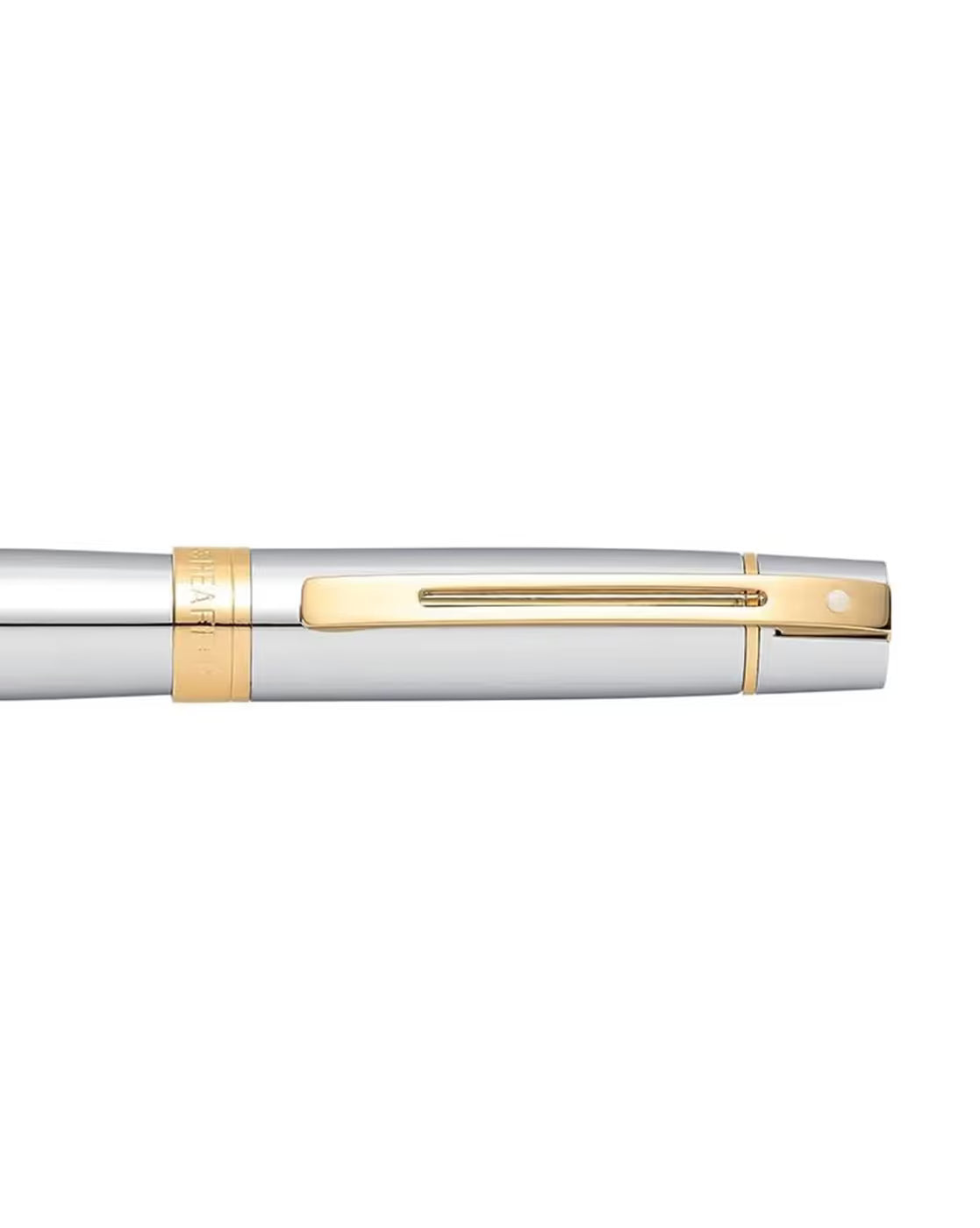 Pen Sheaffer 300 E9342 Bright Chrome With Gold Tone Trims Bp Sheaffer