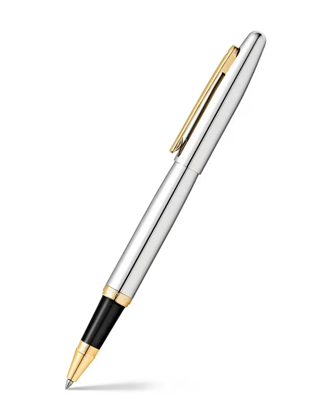 Sheaffer 9422 VFM Roller ballpoint Pen Polished Chrome with Gold-Plated Trim Sheaffer