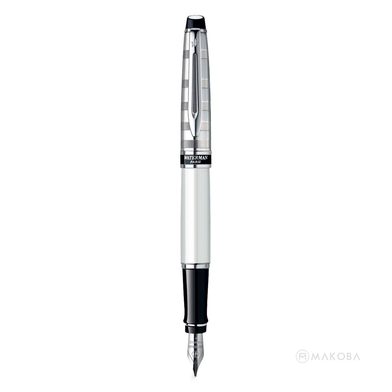 Waterman Expert Fountain Pen - Deluxe White CT Waterman