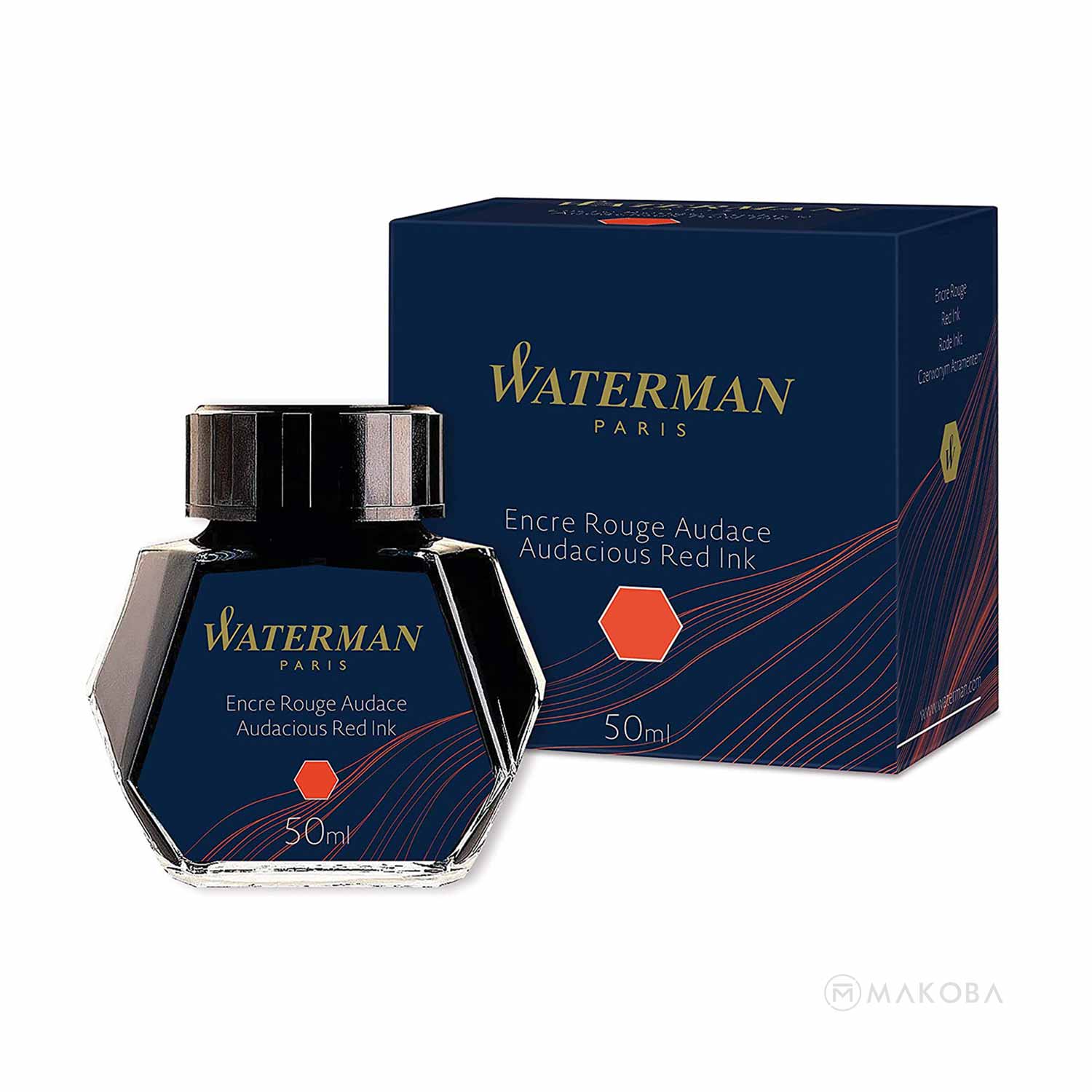 Waterman Audacious Red Ink Bottle - 50ml Waterman