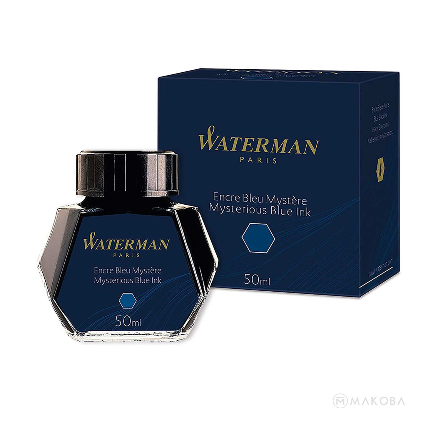 Waterman Mysterious Blue Ink Bottle - 50ml Waterman
