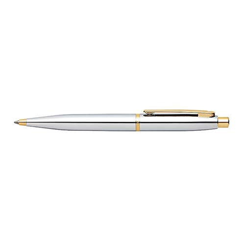 Sheaffer 9422 VFM Ballpoint Pen Polished Chrome with Gold-Plated Trim William Penn