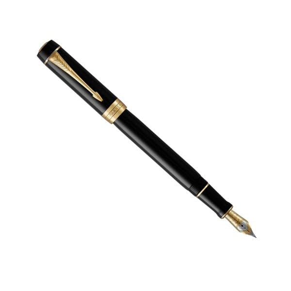 Parker Duofold Classic Black 18k GT FP (M)