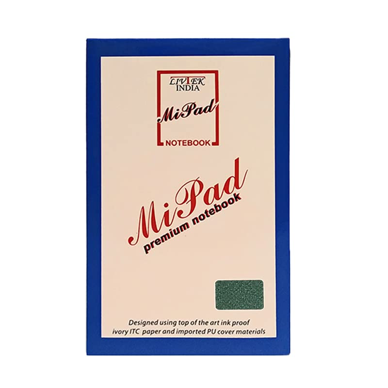 Livtek India Medium Hard Cover Ruled Notebook - Green