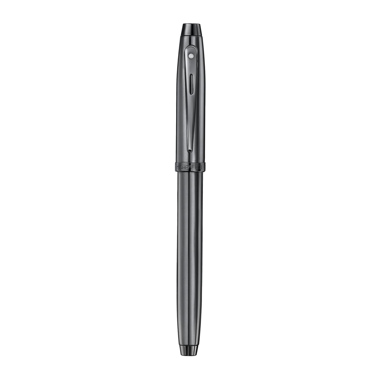 Sheaffer 100 Rollerball Pen | E9375 Ionic Shiny Grey Gunmetal with PVD Trims | Premium Rollerball Pen William Penn