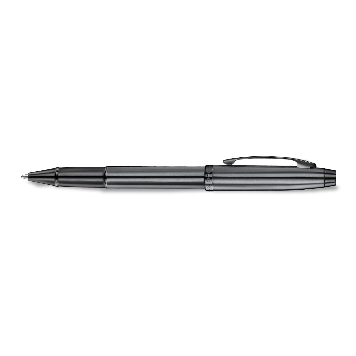 Sheaffer 100 Rollerball Pen E9375 Ionic Shiny Grey Gunmetal with PVD Trims Premium Rollerball Pen William Penn