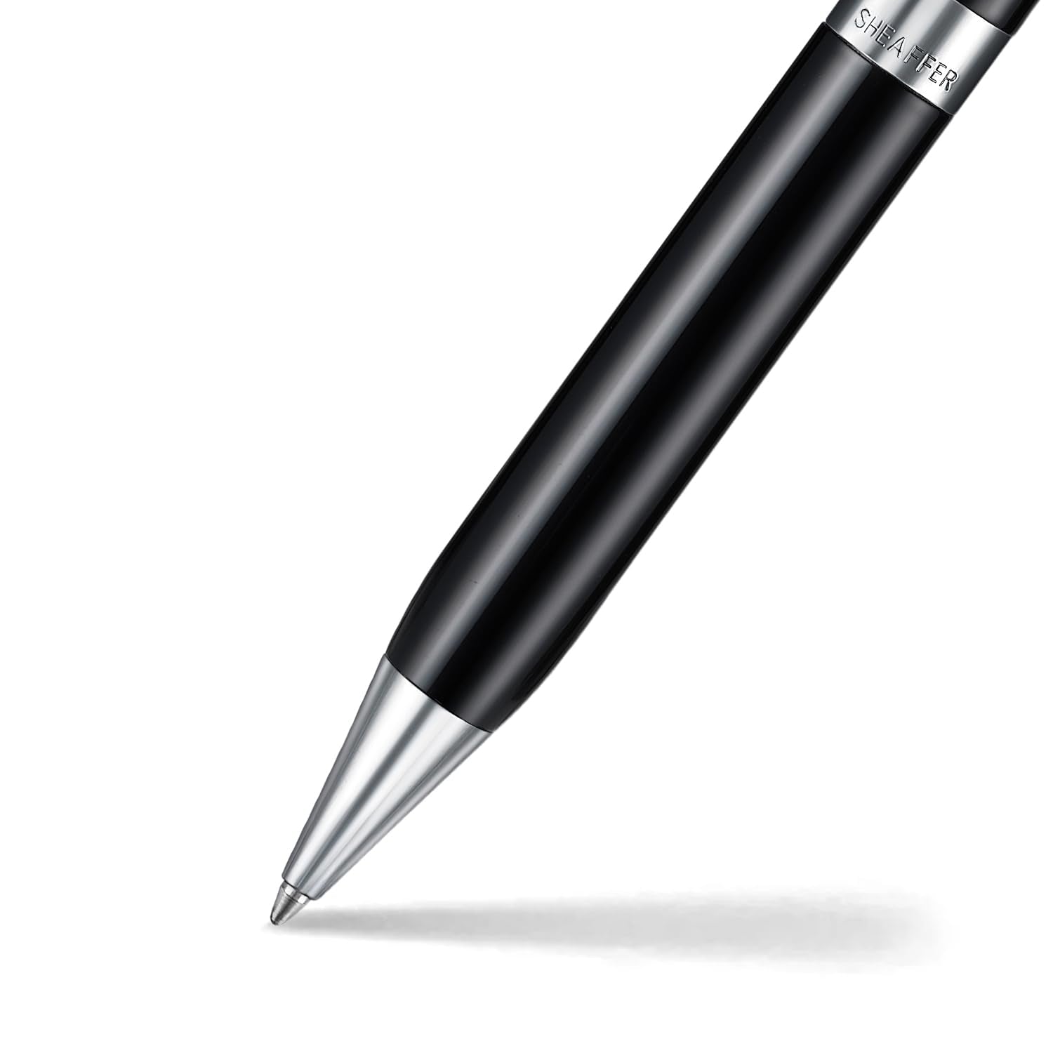 Sheaffer Legacy 9064 Glossy Black Ballpoint Pen with Chrome Plated Trims William Penn