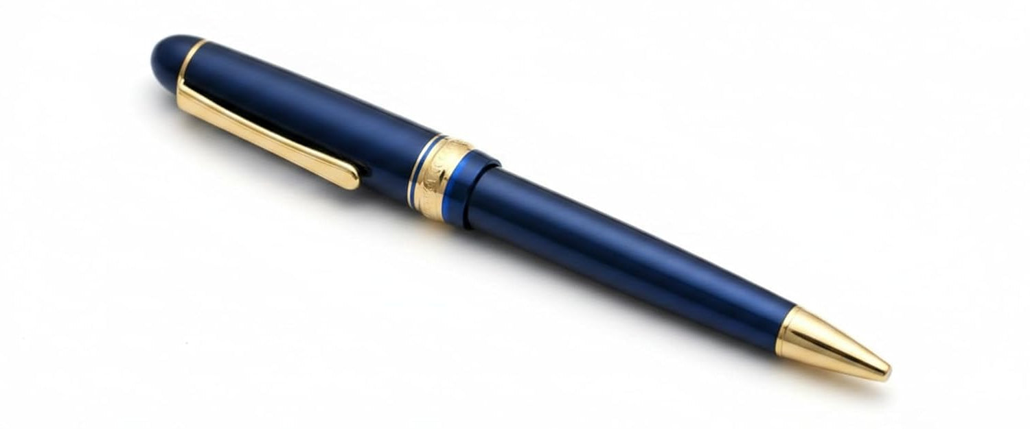 PLATINUM, Ballpoint Pen - #3776 CENTURY CHARTRES BLUE. Pen Club