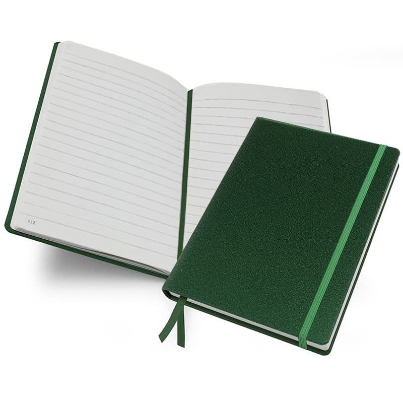 Livtek India Medium Hard Cover Ruled Notebook - Green