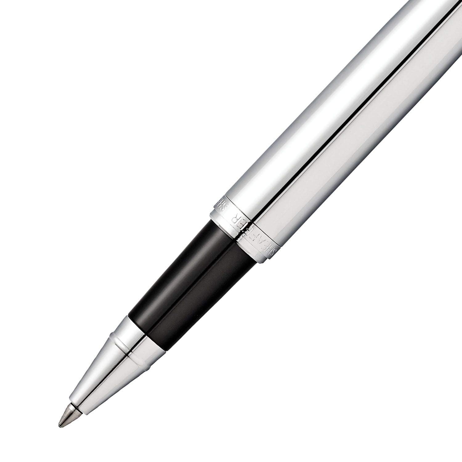Sheaffer VFM E9421 Polished Chrome with Chrome Trim Rollerball Pen William Penn