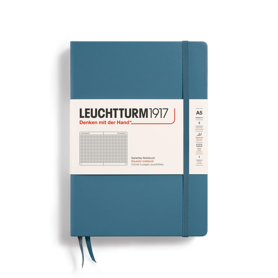 LEUCHTTURM1917 Medium A5 Ruled Hardcover Notebook Leuchtturm1917