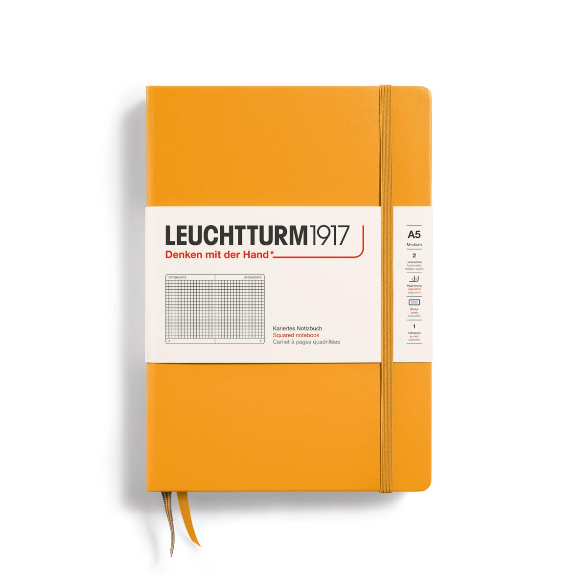 LEUCHTTURM1917 Medium A5 Ruled Hardcover Notebook Leuchtturm1917