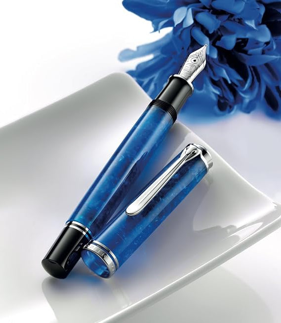 Pelikan Souverän M805 Vibrant Blue Fine Nib Fountain Pen (Special Edition) Pelikan