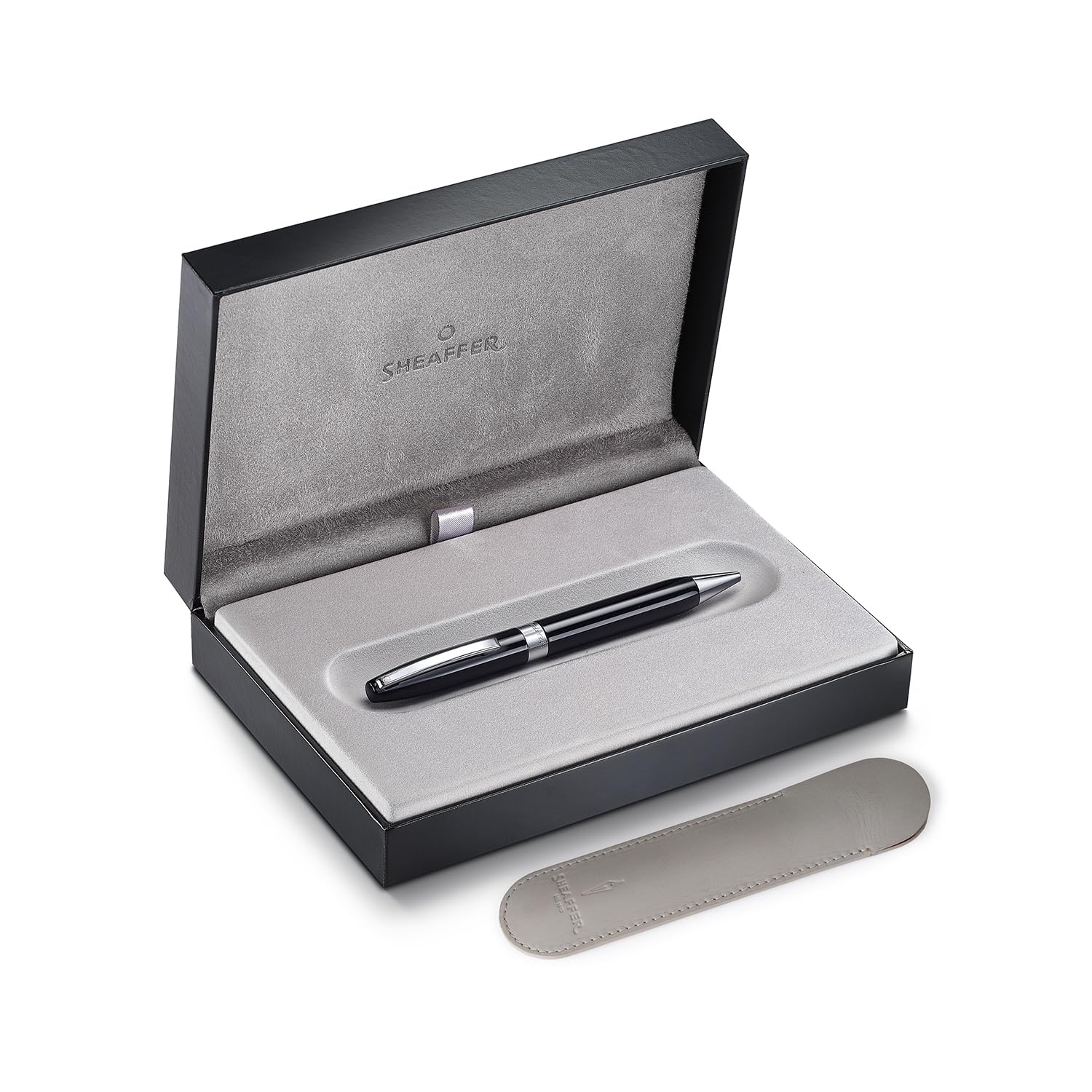 Sheaffer Legacy 9064 Glossy Black Ballpoint Pen with Chrome Plated Trims William Penn