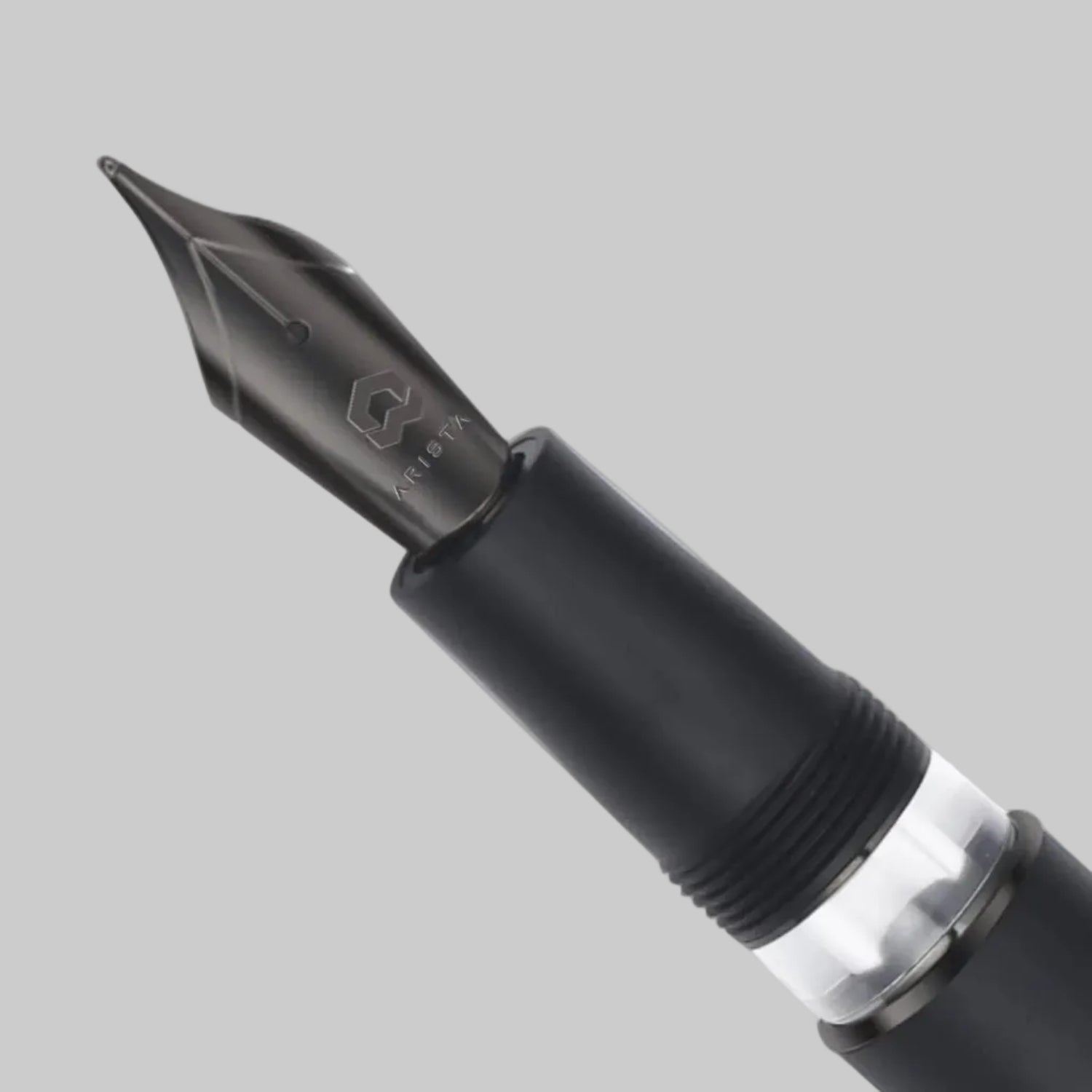Arista | One Classic | Fountain Ink Pen | Matt Black-titanium Trims Arista
