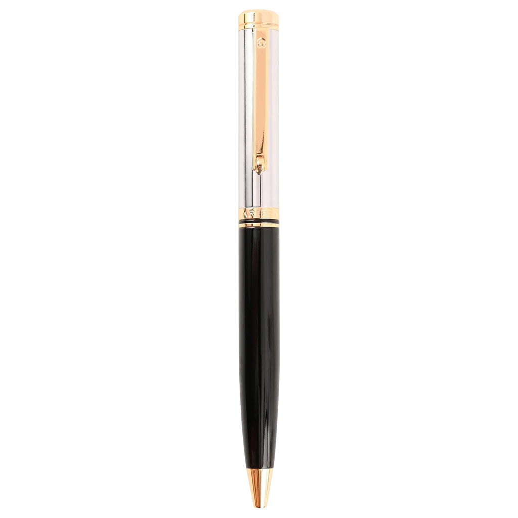 Arista Switch Black Chrome GT Ballpoint Pen + Table Clock Gift Set Arista