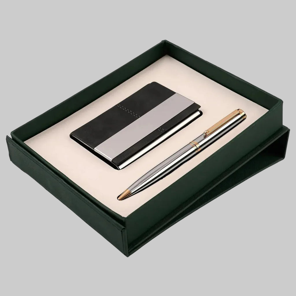 Arista Switch Chrome GT Ballpoint Pen + Card Holder Gift Set Arista