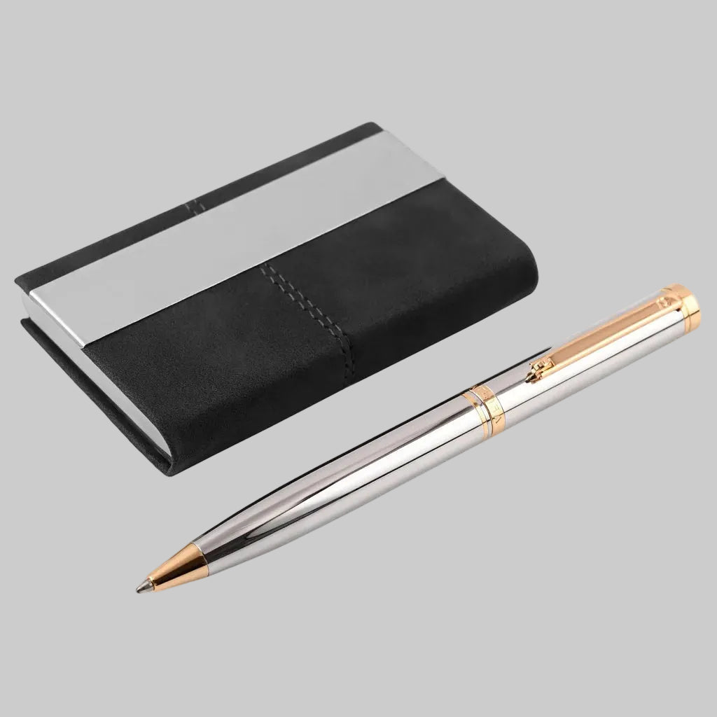Arista Switch Chrome GT Ballpoint Pen + Card Holder Gift Set Arista