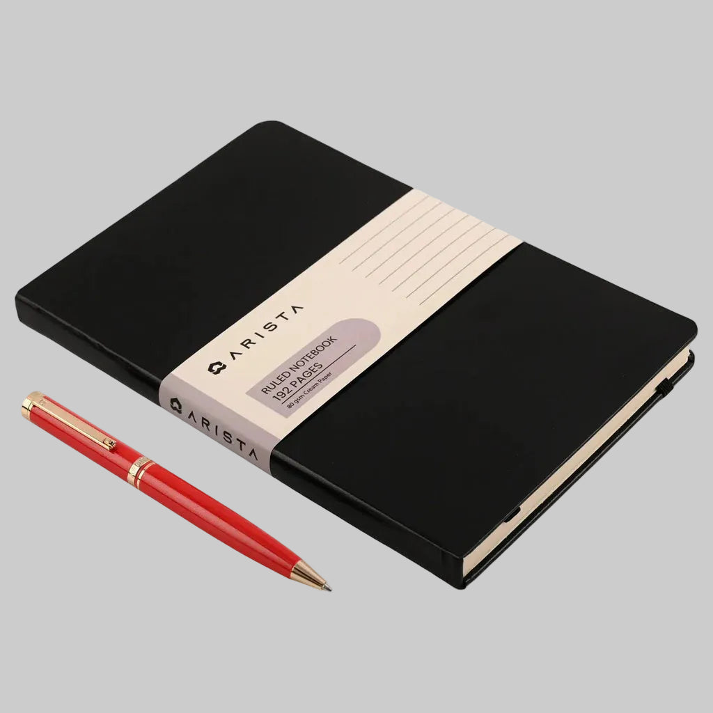 Arista Switch Pearl Red GT Ballpoint Pen + Notebook Gift Arista