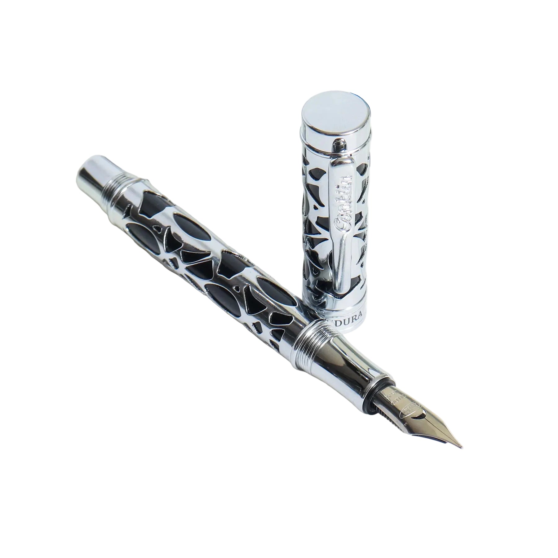 Conklin Endura Deco Crest Black & Chrome FP B