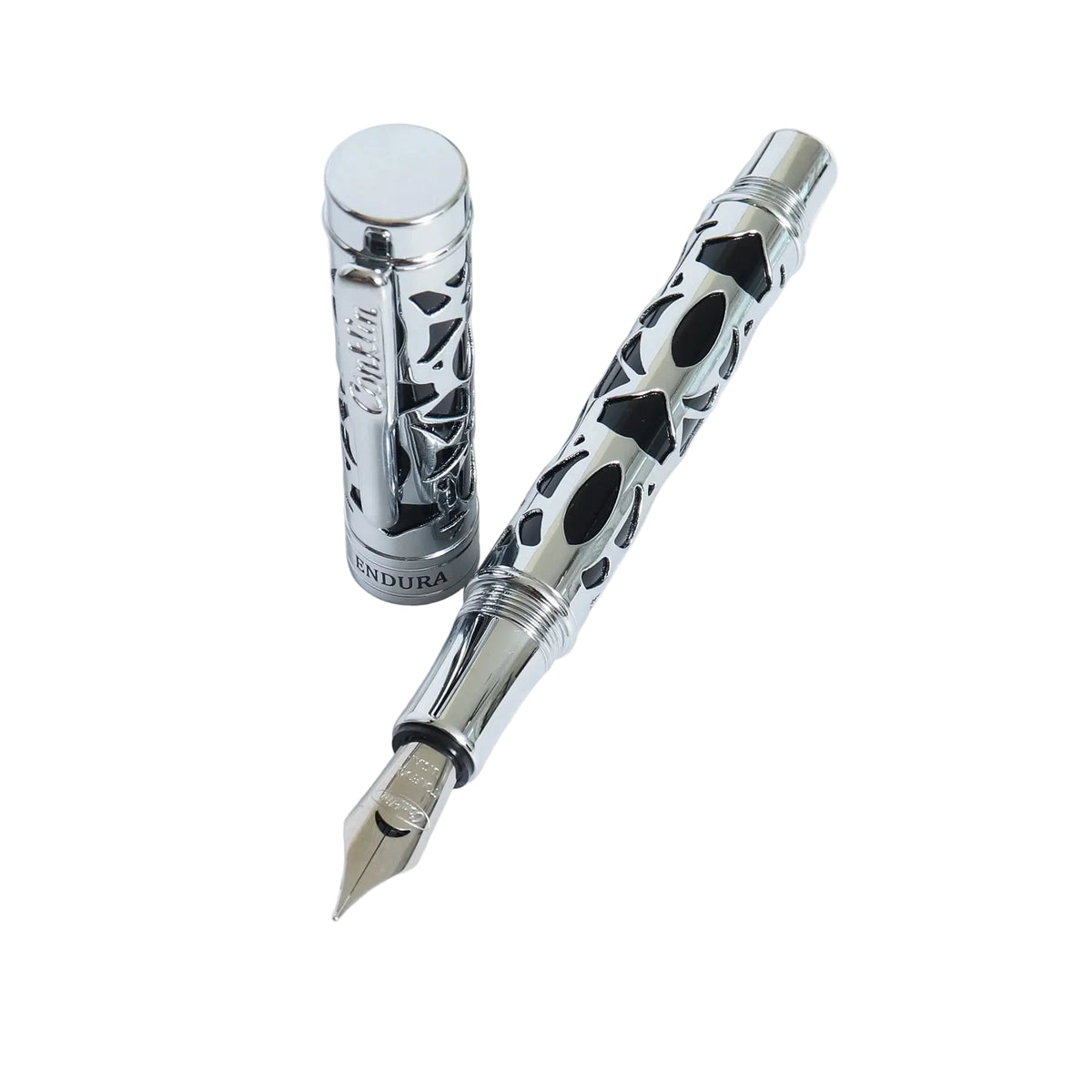 Conklin Endura Deco Crest Black & Chrome FP B
