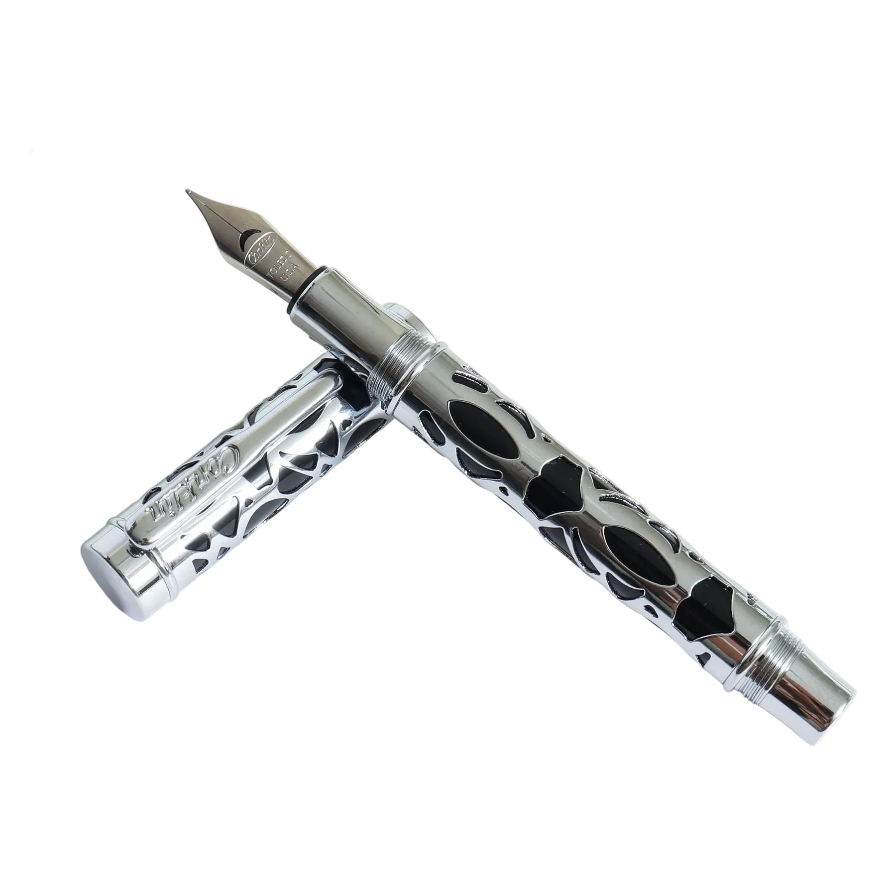 Conklin Endura Deco Crest Black & Chrome FP B