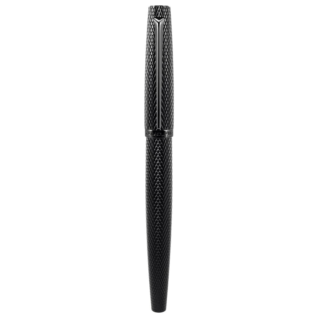 Diplomat Viper Black Guilloche Fountain Pen (FM) Diplomat