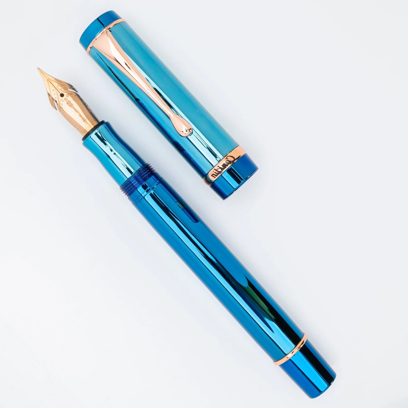 Conklin Duragraph Metal PVD Blue Fountain Pen Conklin