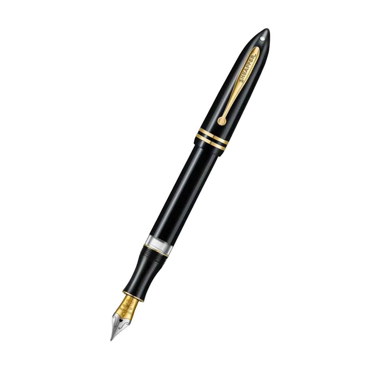 Sheaffer Balance III Glossy Black GT Fountain Pen (EF, F, M, B)