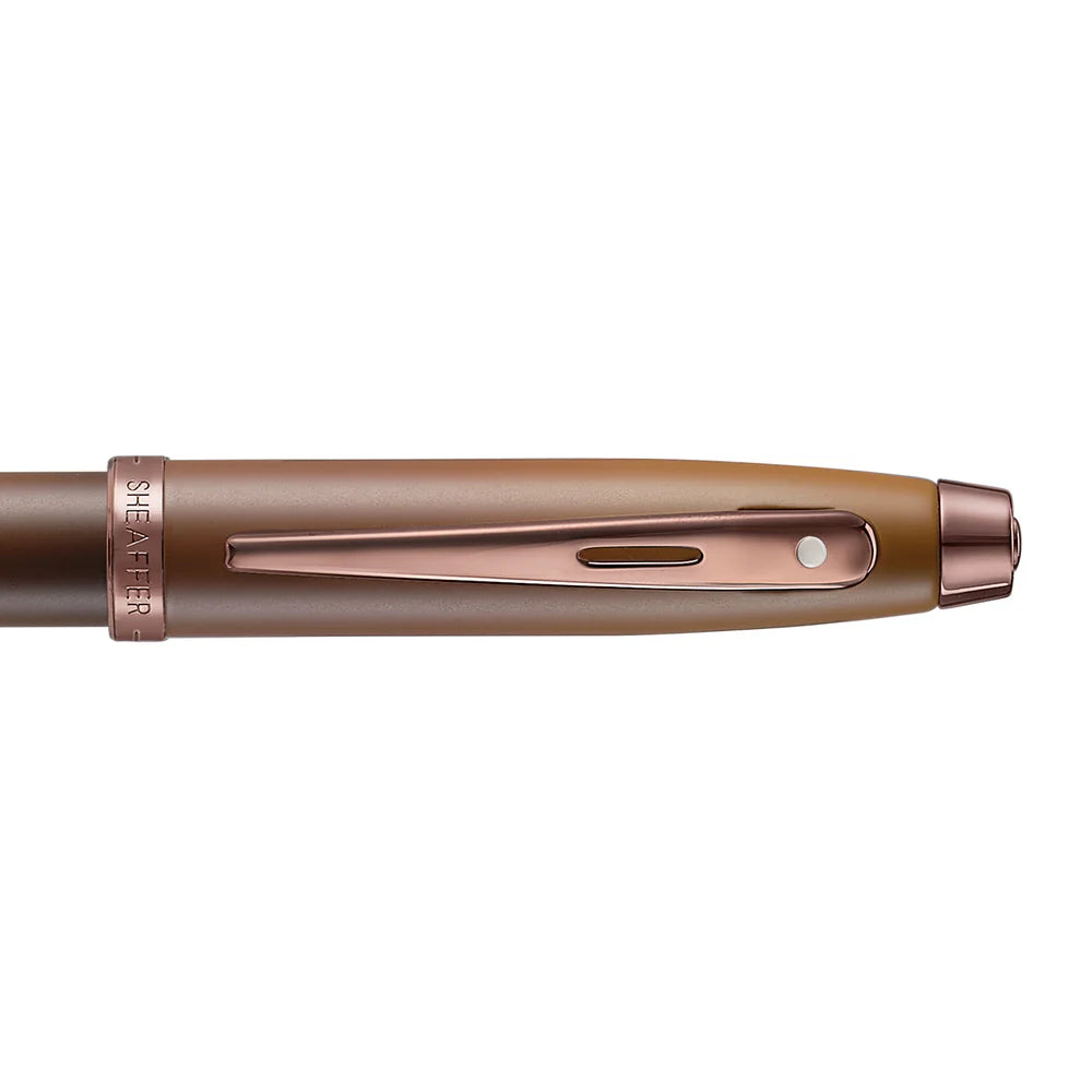 Sheaffer® 100 9374 Coffee Edition Matt Brown Rollerball Pen with Regal Brown PVD Trims William Penn