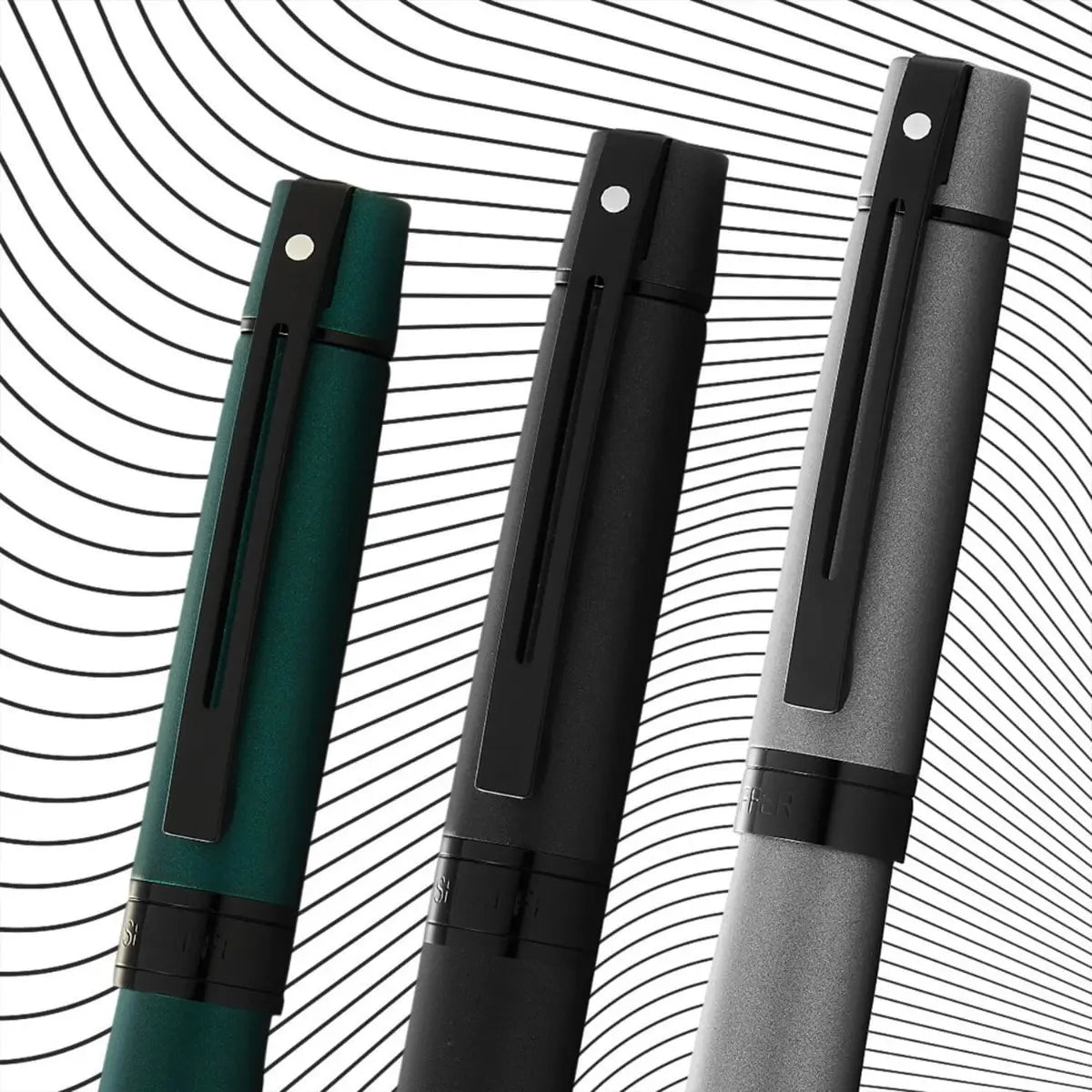 Pen Sheaffer 300 E9346 Matte Green Lacquer With Polished Black Trims Bp Sheaffer