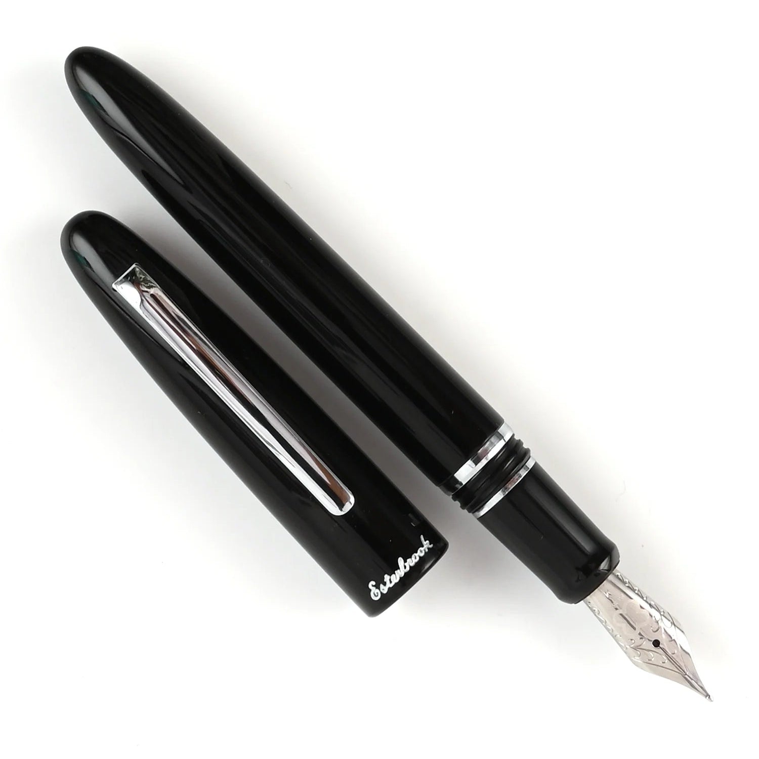 Esterbrook Estie Regular Fountain Pen - Ebony Black CT esterbrook
