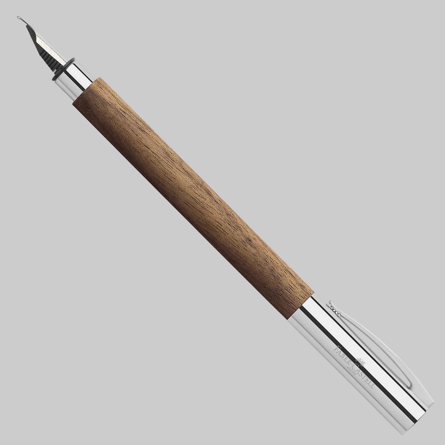 Faber-Castell Ambition Fountain Pen - Walnut CT Faber Castell