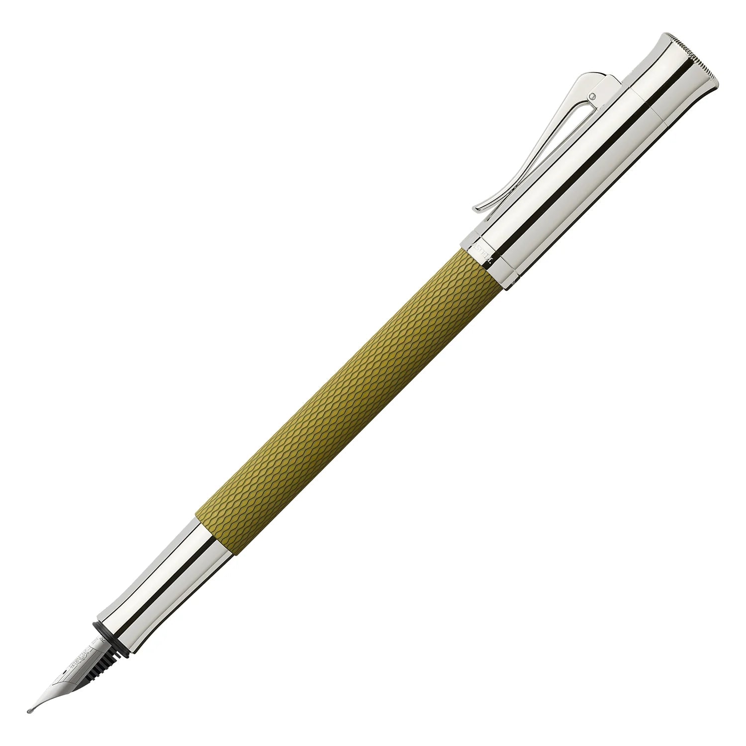 Graf Von Faber-Castell Guilloche Fountain Pen - Olive Green GVFC