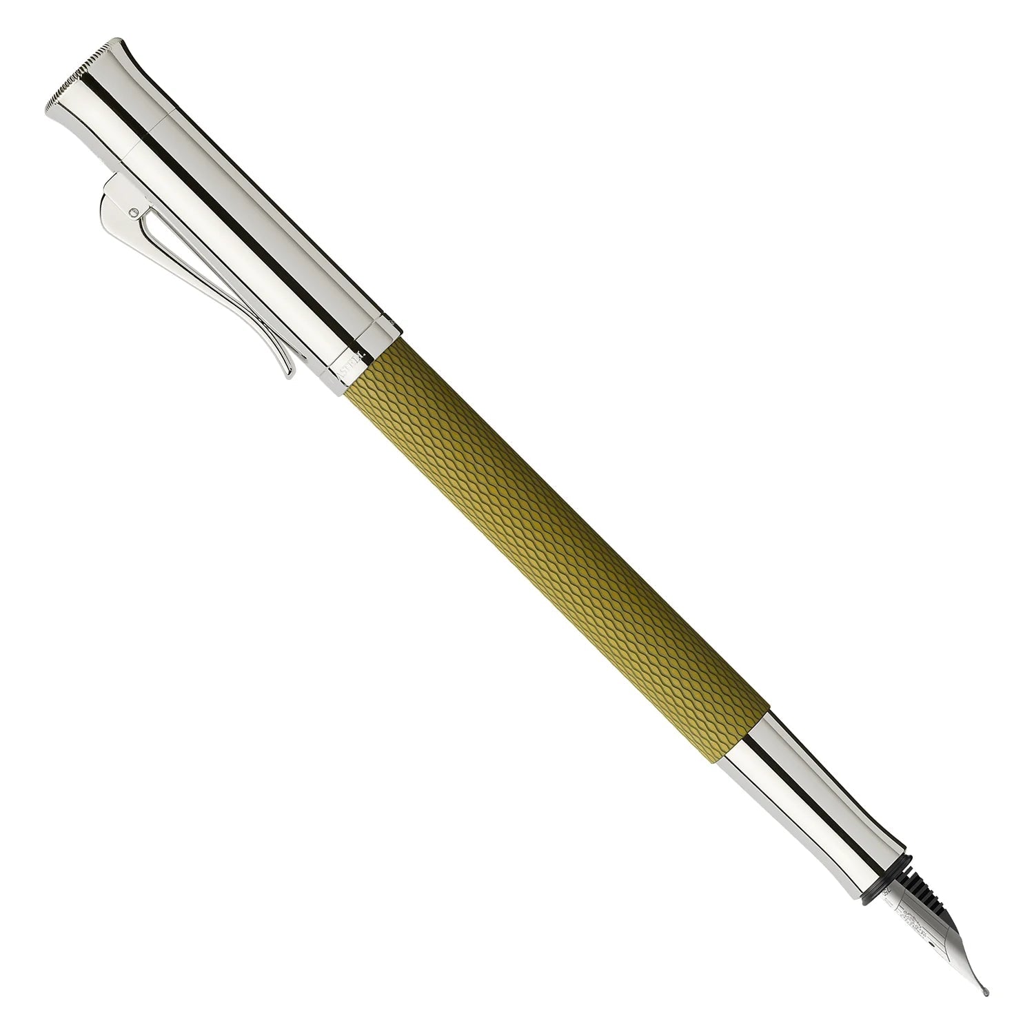 Graf Von Faber-Castell Guilloche Fountain Pen - Olive Green GVFC
