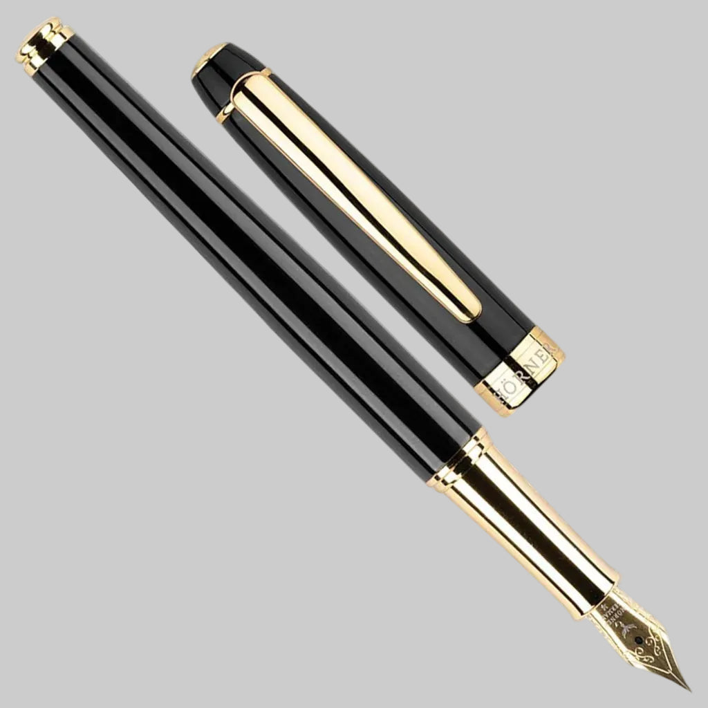 Horner Nobilis Black GT Fountain Pen Horner