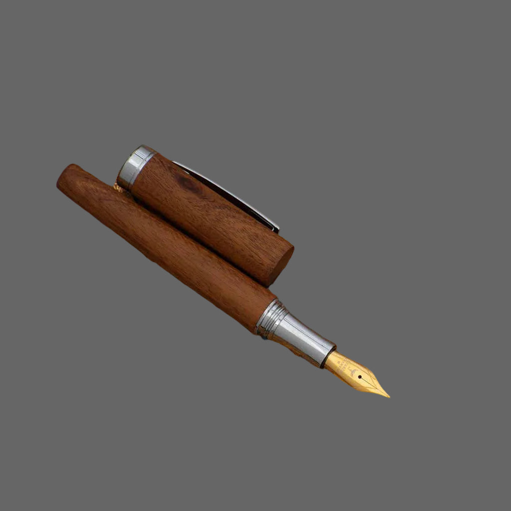 Horner Scriptum Mahogany Wood CT Fountain Pen Horner