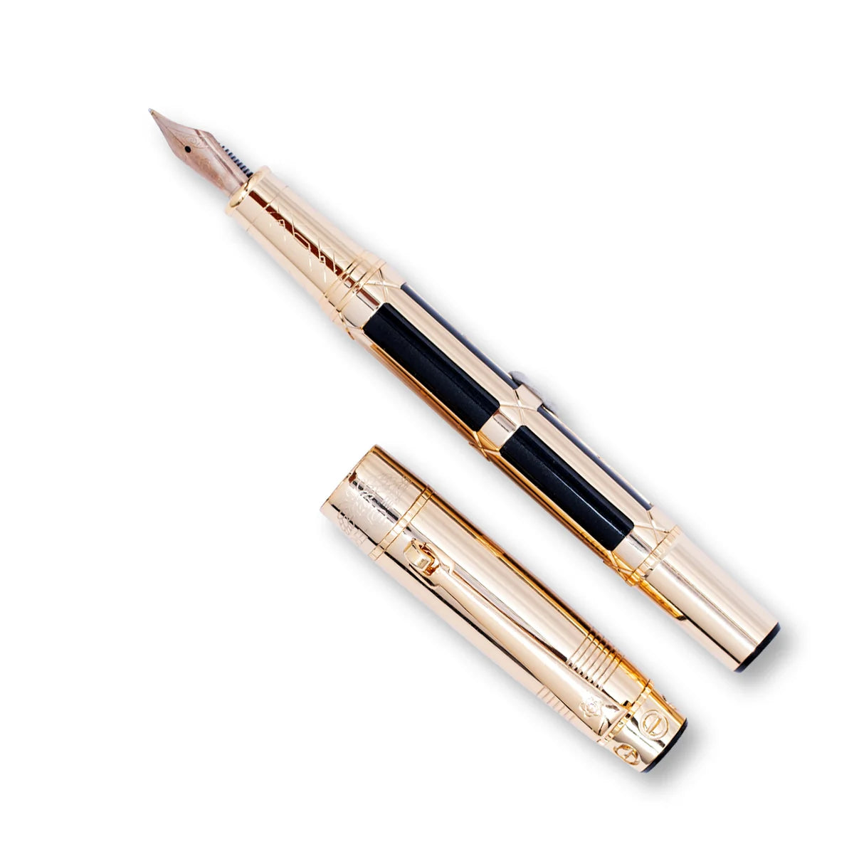 Hero 2065- 10K - Gold Nib FP Black  (F)