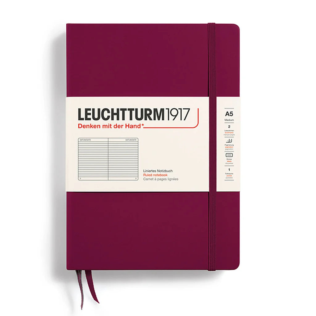 LEUCHTTURM1917 Medium A5 Ruled Hardcover Notebook Leuchtturm1917