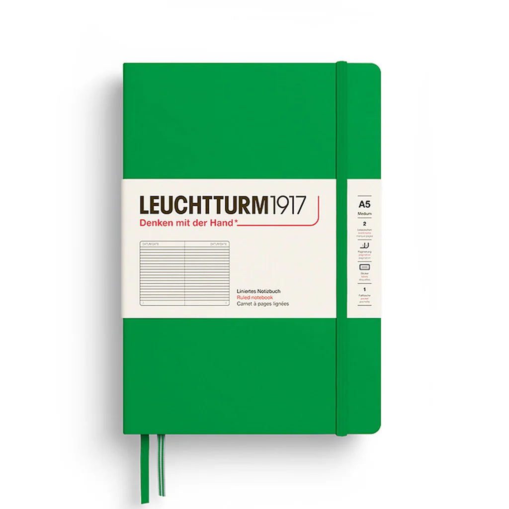 LEUCHTTURM1917 Medium A5 Ruled Hardcover Notebook Leuchtturm1917