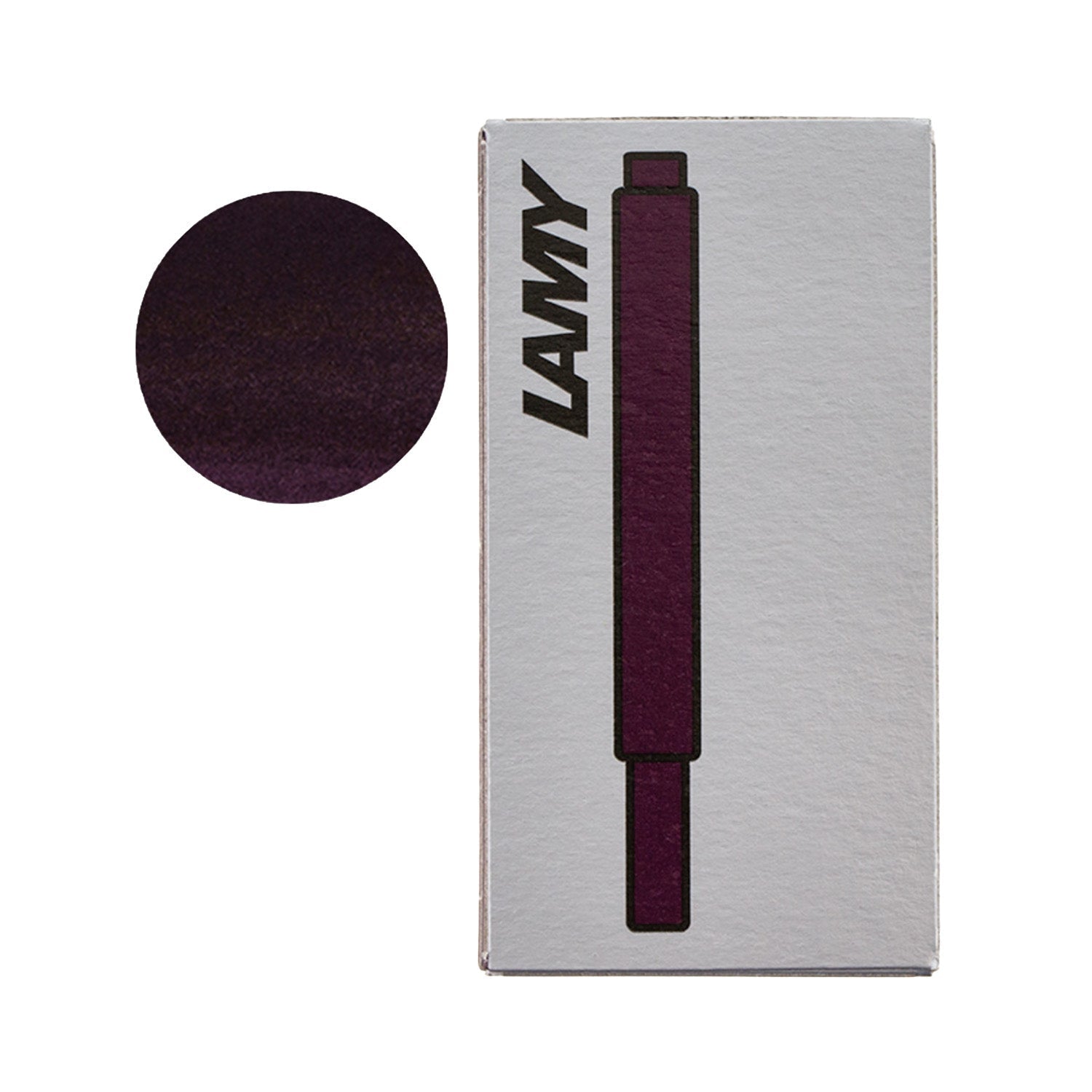 Lamy Violet Blackberry Ink Cartridge Pack of 5 - Dark Purple Lamy