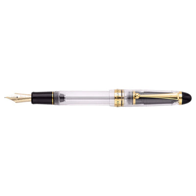 Pilot Custom 823 Clear 14k Fountain Pen (F) With Ink Pot Pilot