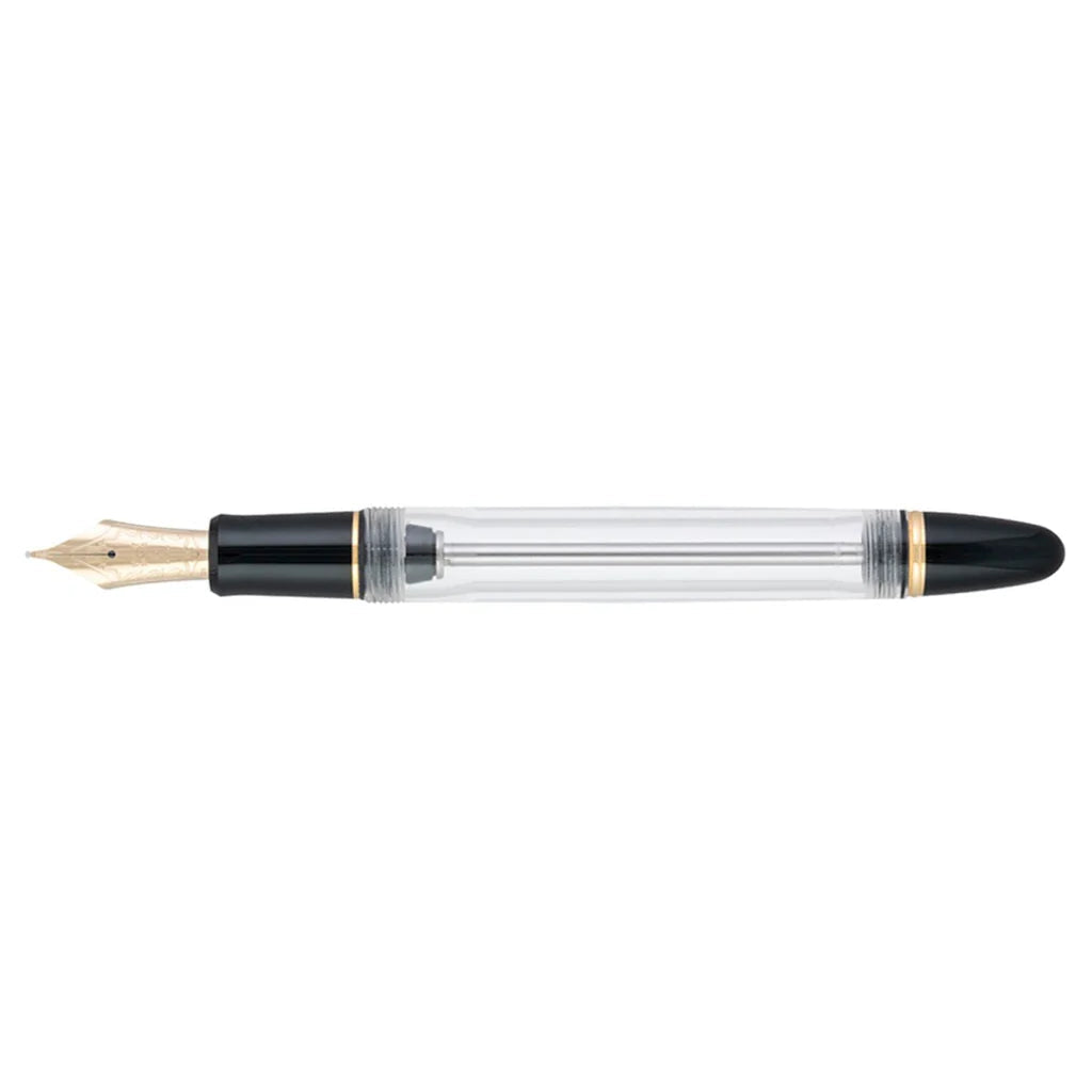 Pilot Custom 823 Clear 14k Fountain Pen (F) With Ink Pot Pilot
