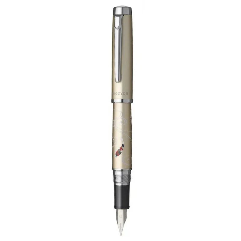 PLATINUM, Fountain Pen - PROCYON LUSTER Modern Maki-e Nishikigoi (F) Platinum