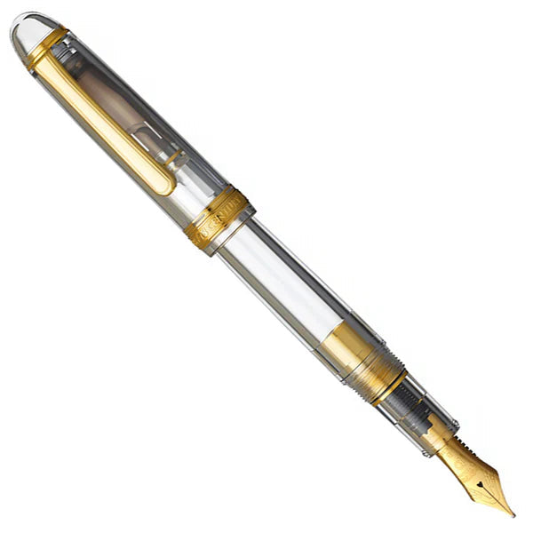PLATINUM, Fountain Pen - #3776 Century Ver 2.0 DEMONSTRATOR Prism Crystal (F,B) Platinum