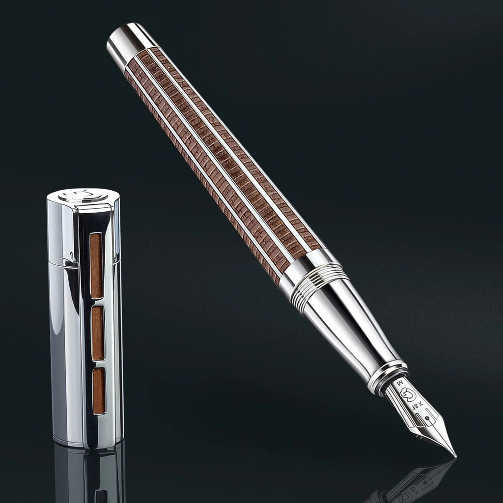 Staedtler Premium Princeps Walnut Wood CT Fountain Pen Staedtler