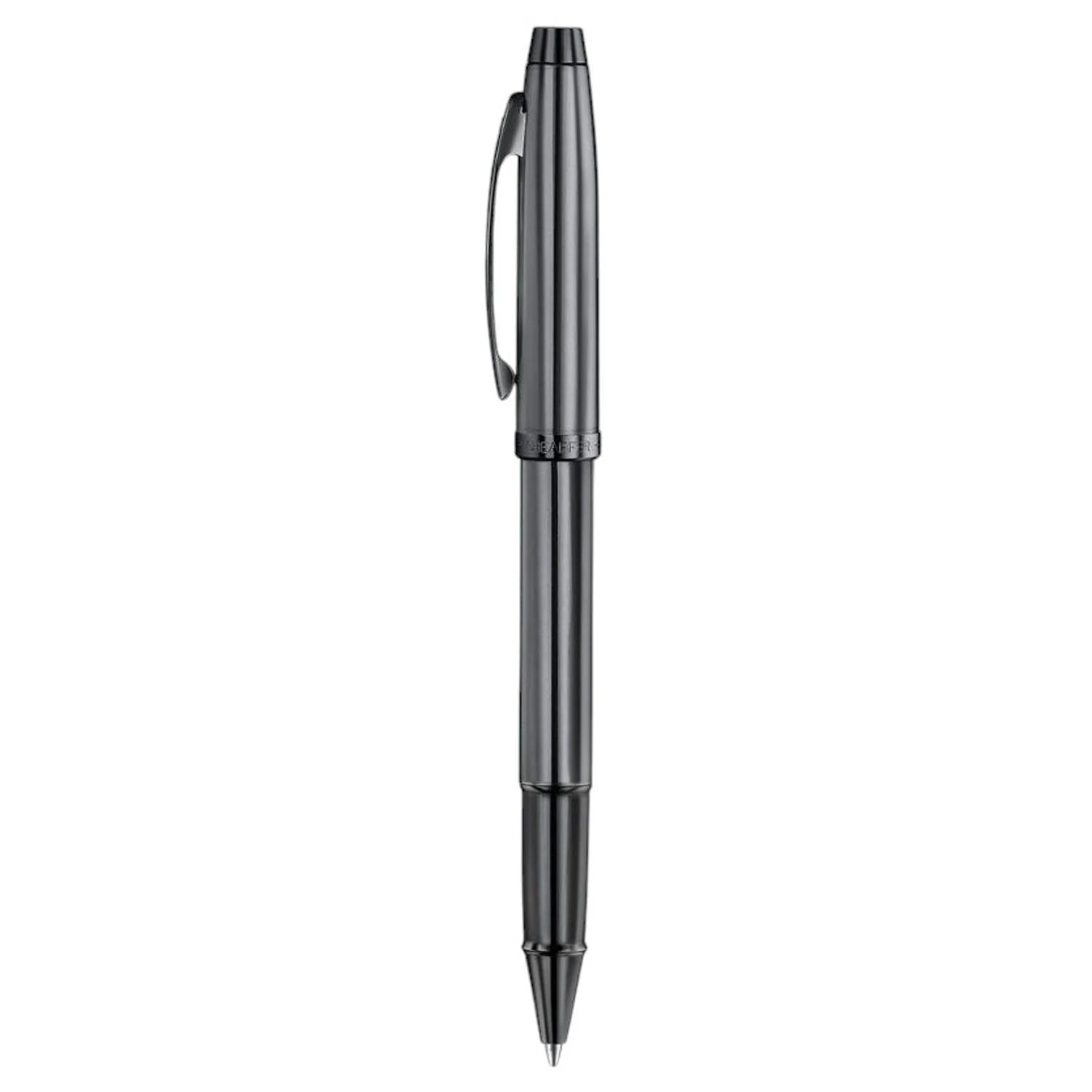Sheaffer 100 Shiny Dark Grey PVD Roller Ball Pen E9375-RB Pen Club