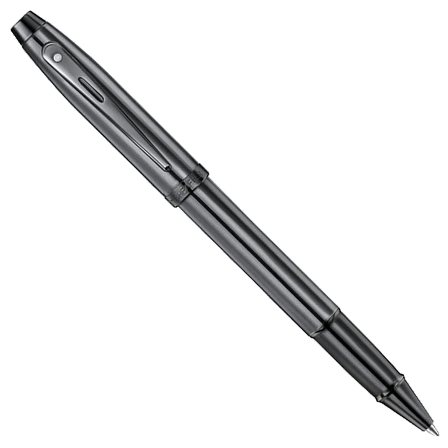 Sheaffer 100 Shiny Dark Grey PVD Roller Ball Pen E9375-RB Pen Club