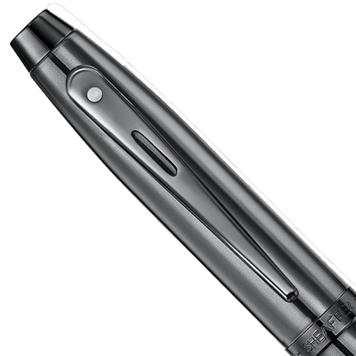 Sheaffer 100 Shiny Dark Grey PVD Roller Ball Pen E9375-RB Pen Club