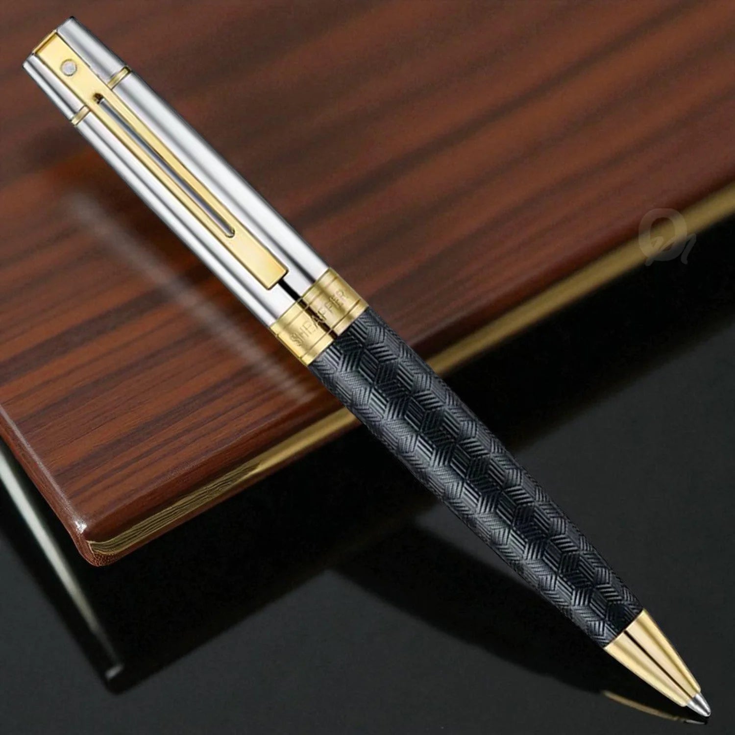 Sheaffer 300 Black/Chrome GT Ballpoint Pen E9347 Sheaffer